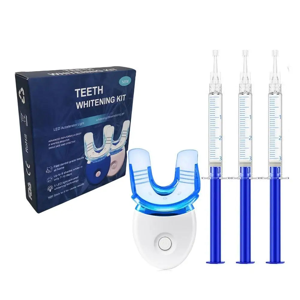 Professional Teeth Whitening Kit Gel LED Light