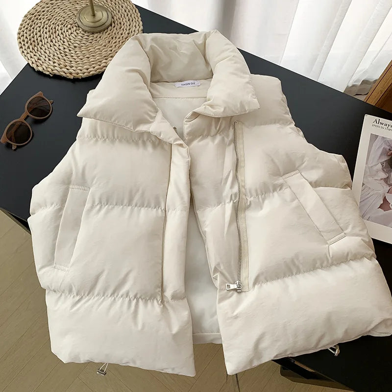 Longline Padded Sleeveless Vest With Adjustable Waist Zenflow Active
