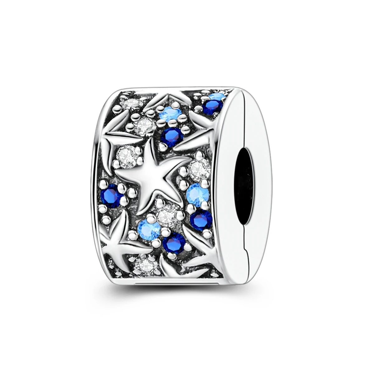 Charms Original 925 Silver Blue Beads Fit Bracelet Pendant Diy For Woman Fine Jewelry - Zenflow Active