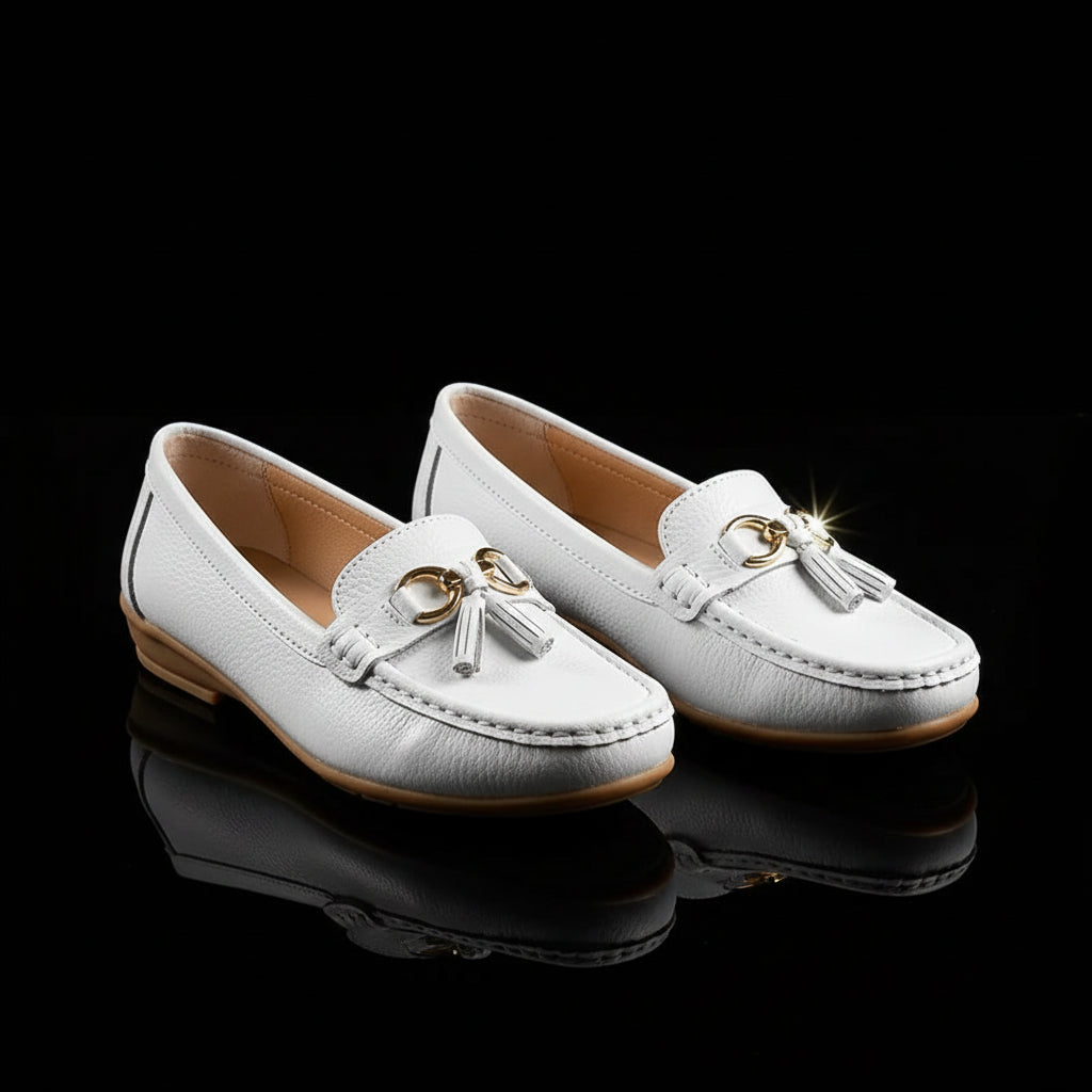 Women's PU Slip-On Loafer Flats — Soft Sole, Flat Heel, Casual Everyday Shoe, 9 Colours - Zenflow Active