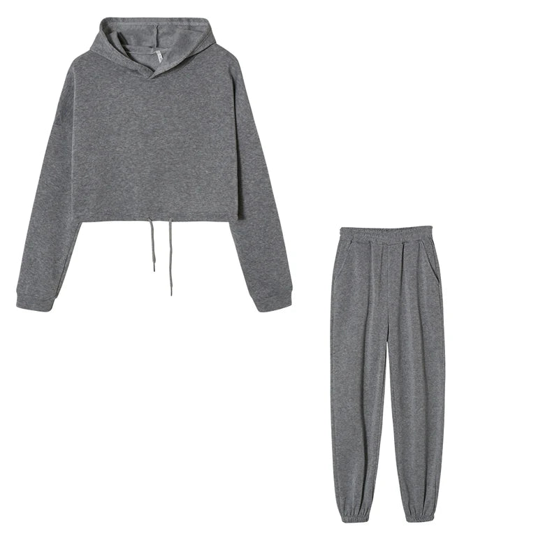 Hooded Pullover Tracksuit Set - Zenflow Active