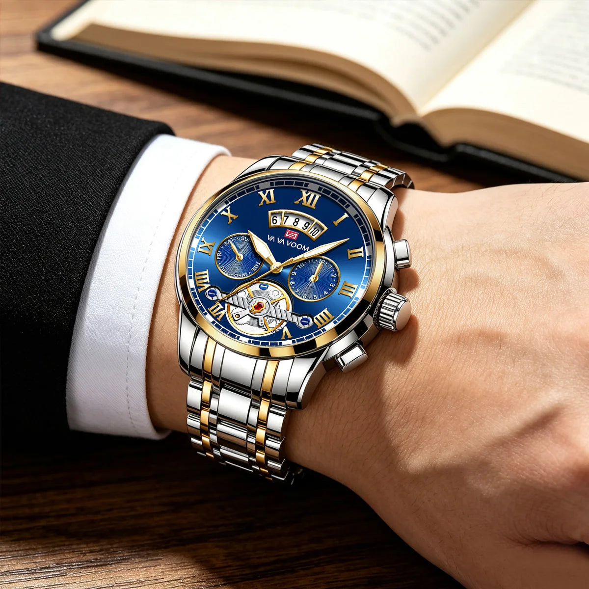Relogio Masculino Top Brand Men's Luxury Watch Stainless Steel Luminescence Clock - Zenflow Active