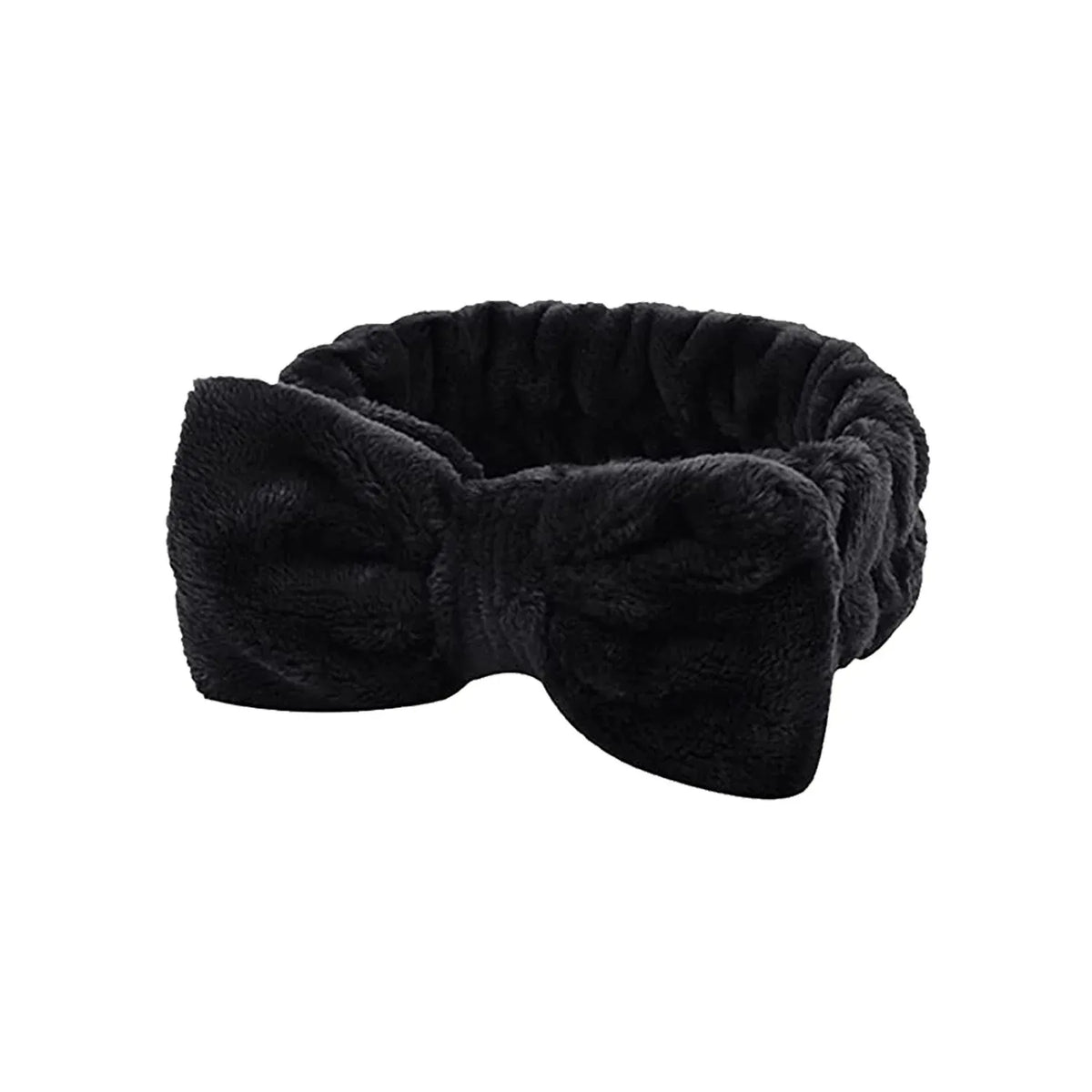 Bow Headband & Wristband Set | Soft Coral Fleece Hair Band for Washing, Yoga & Skincare - Zenflow Active