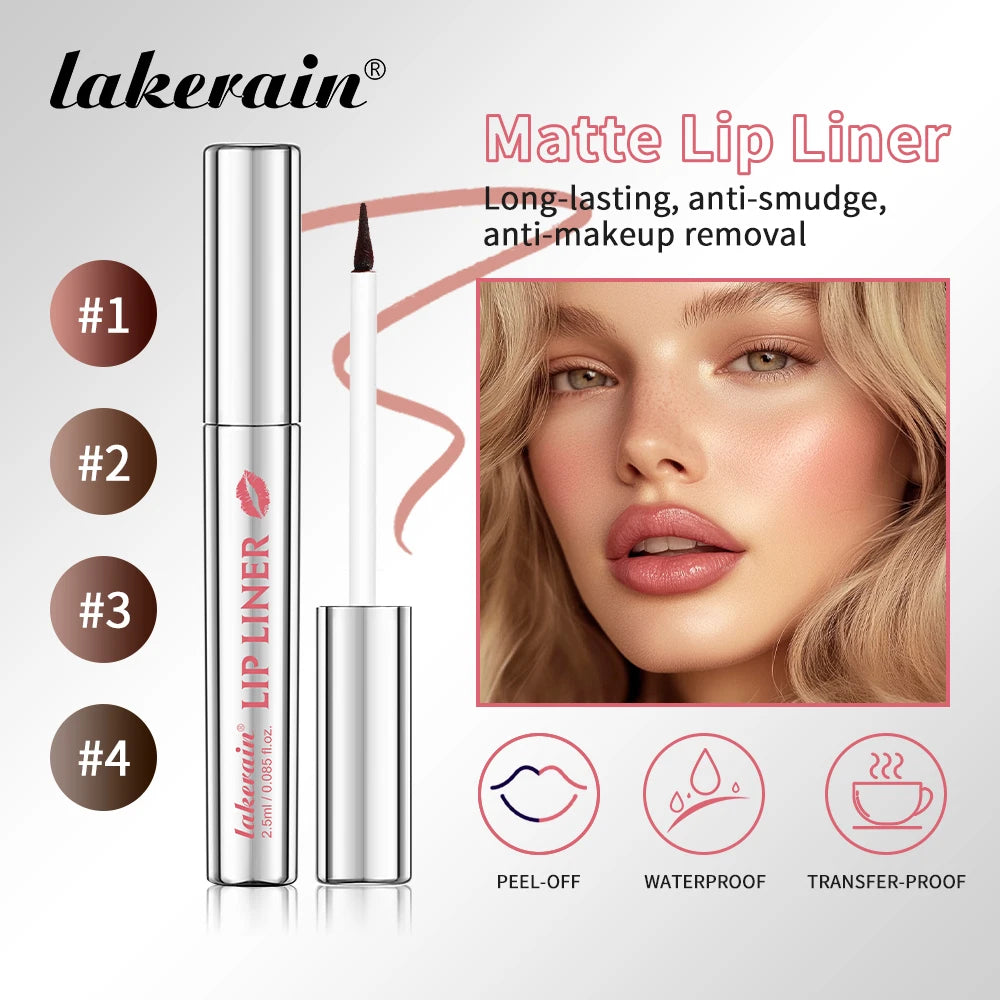 Peel-Off Lip Liner — Waterproof, Long-Lasting Matte Colour - Zenflow Active