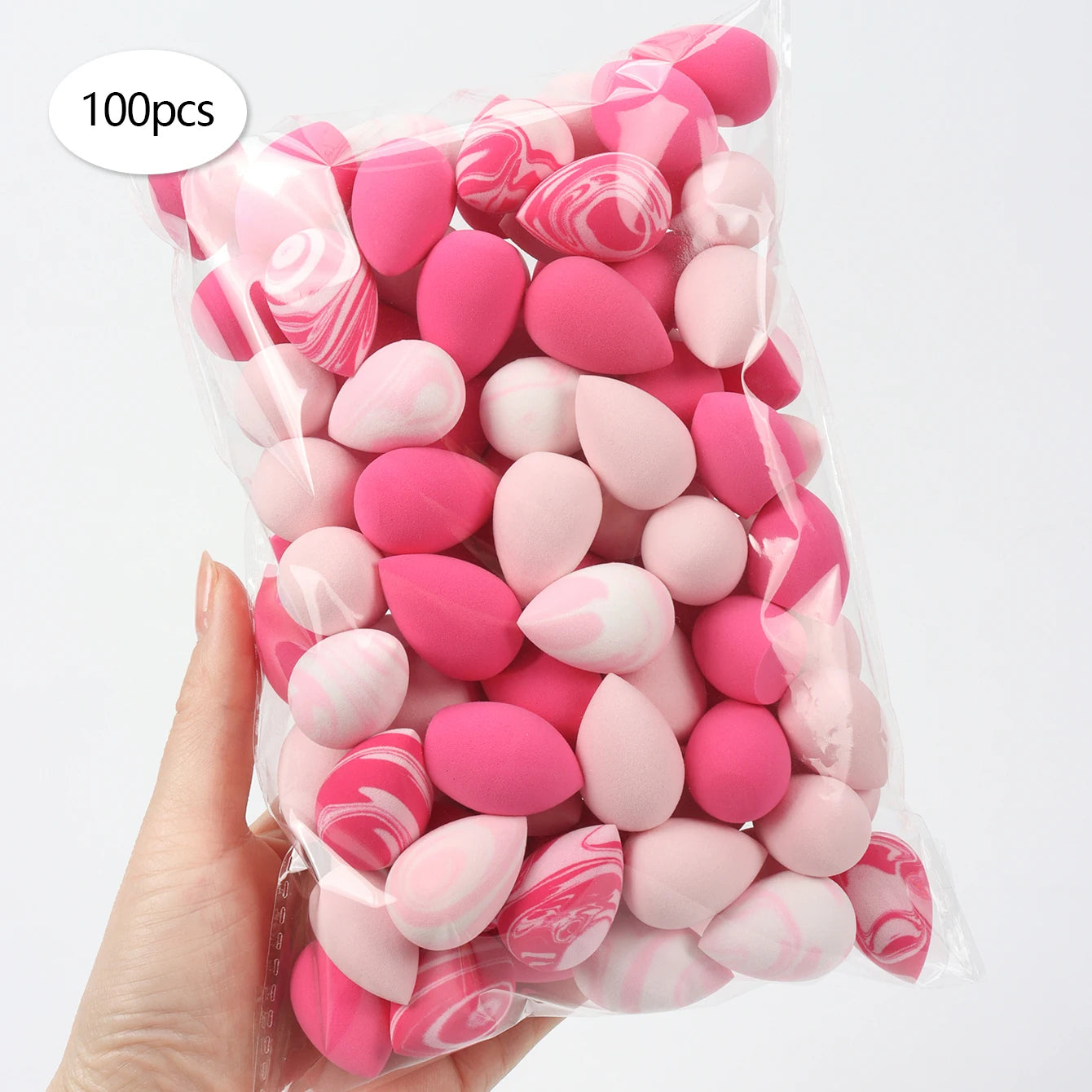 10/20/30/50/100Pcs Mini Makeup Sponges, Expand When Exposed to Water, Can Be Used Both Wet and Dry, Suitable for All Skin Types