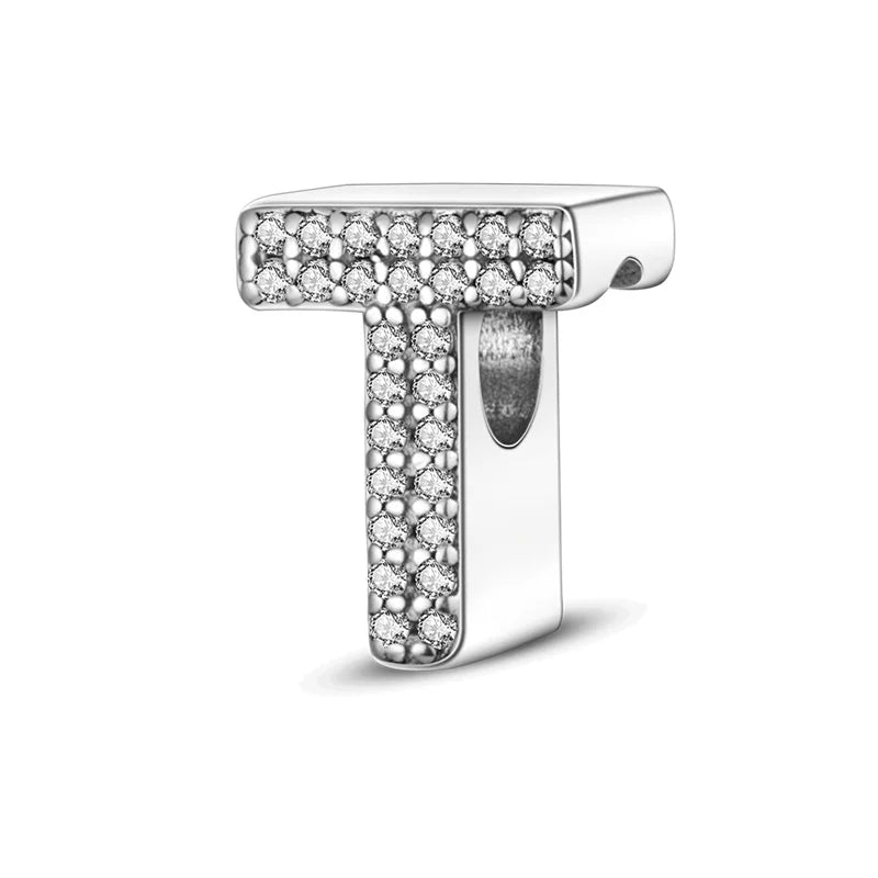 Charms Fit Original Bracelet A-Z Alphabet Charms Beads 925 Sterling Silver 26 Letters Charm for Women Girl DIY Fine Jewelry Gift - Zenflow Active