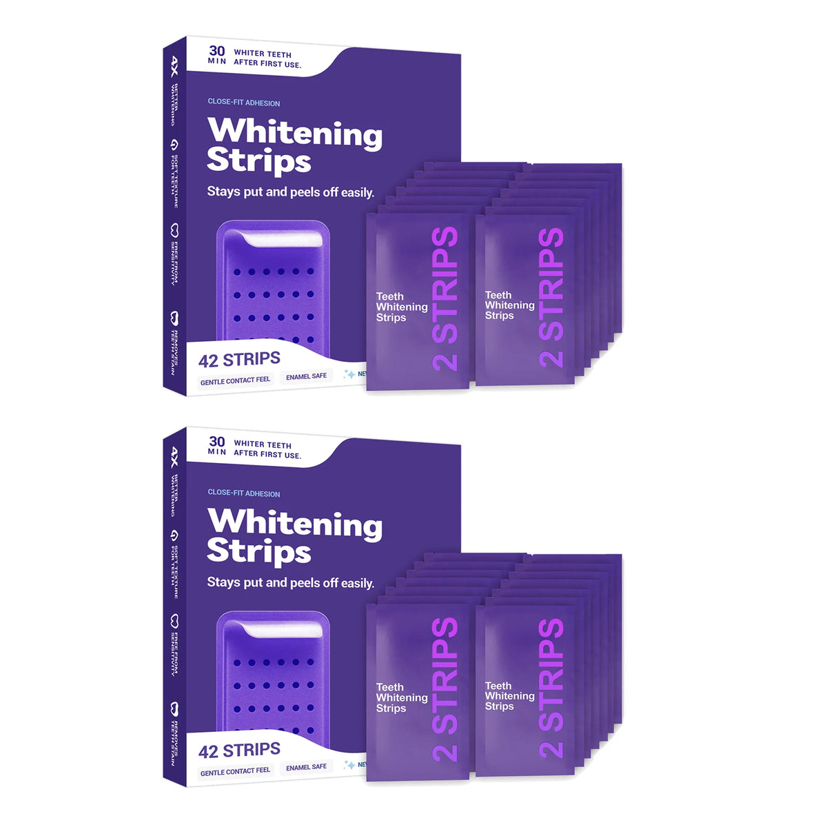 Purple Teeth Whitening Strips - Zenflow Active