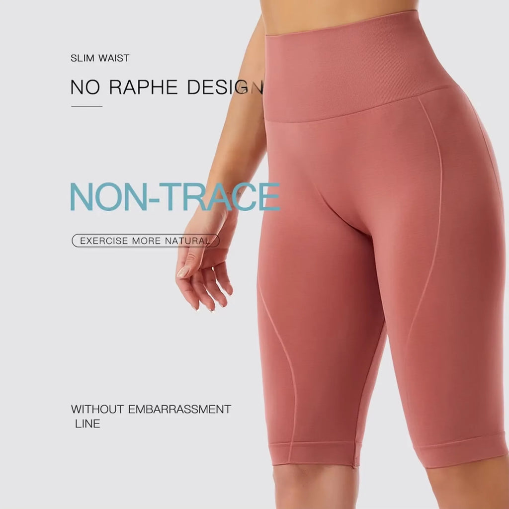 Women Naked Feeling Workout Push Up Leggings Tummy Control Yoga Running Fitness Gym Slim Pants High Waist Sports Biker Shorts - Zenflow Active