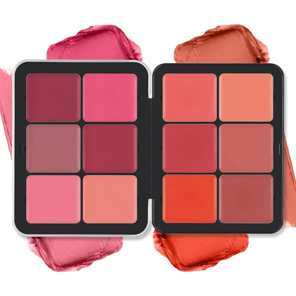 Iron Box Cream Blush & Concealer Palette – 12-Colour Matte & Pearlescent 2-in-1 - Zenflow Active