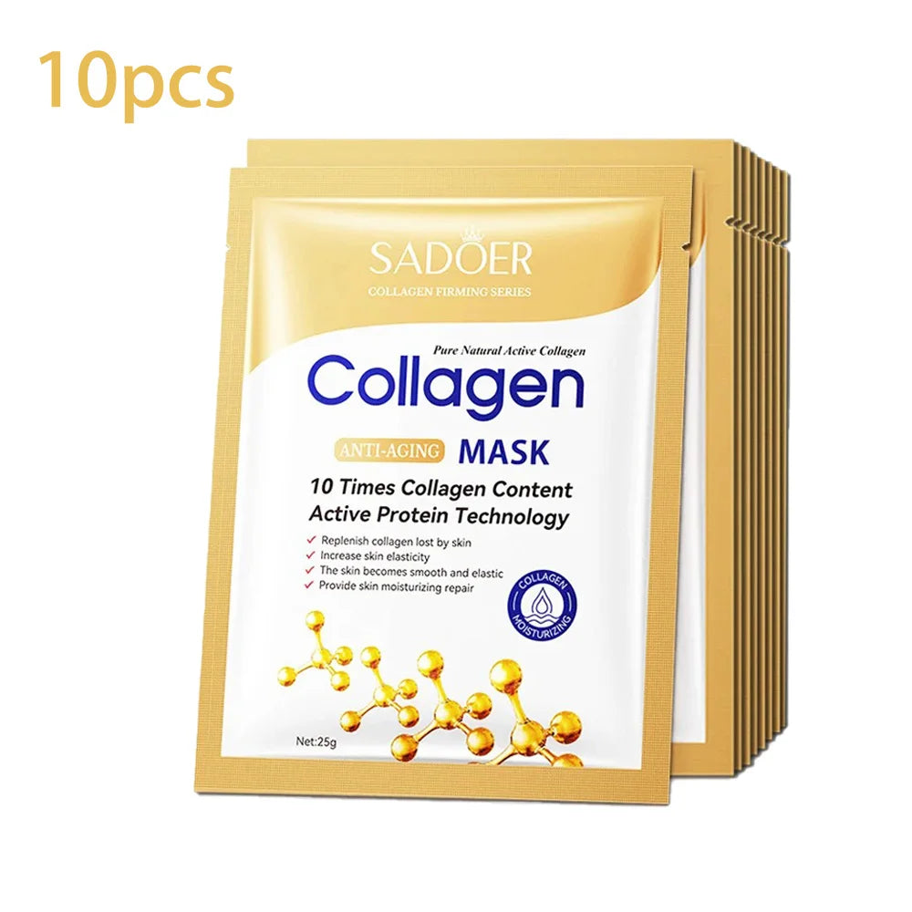 SADOER Collagen Face Sheet Masks, Firming & Hydrating Skincare