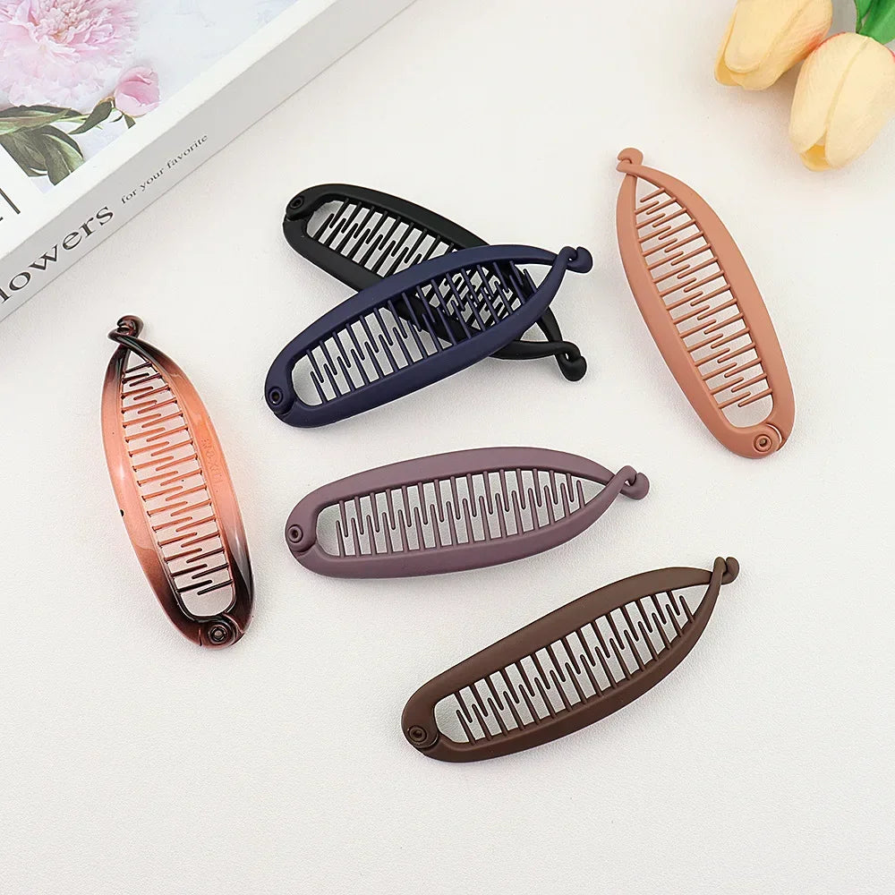 Matte Frosted Ponytail Banana Hair Clip - Zenflow Active