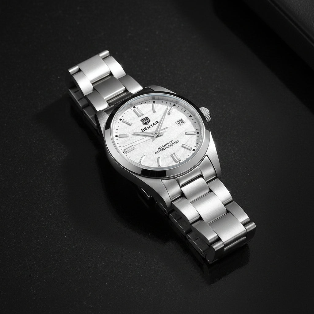 Benyar BY-5208 Automatic Mechanical Watch | 40mm | 50m Water Resistant - Zenflow Active