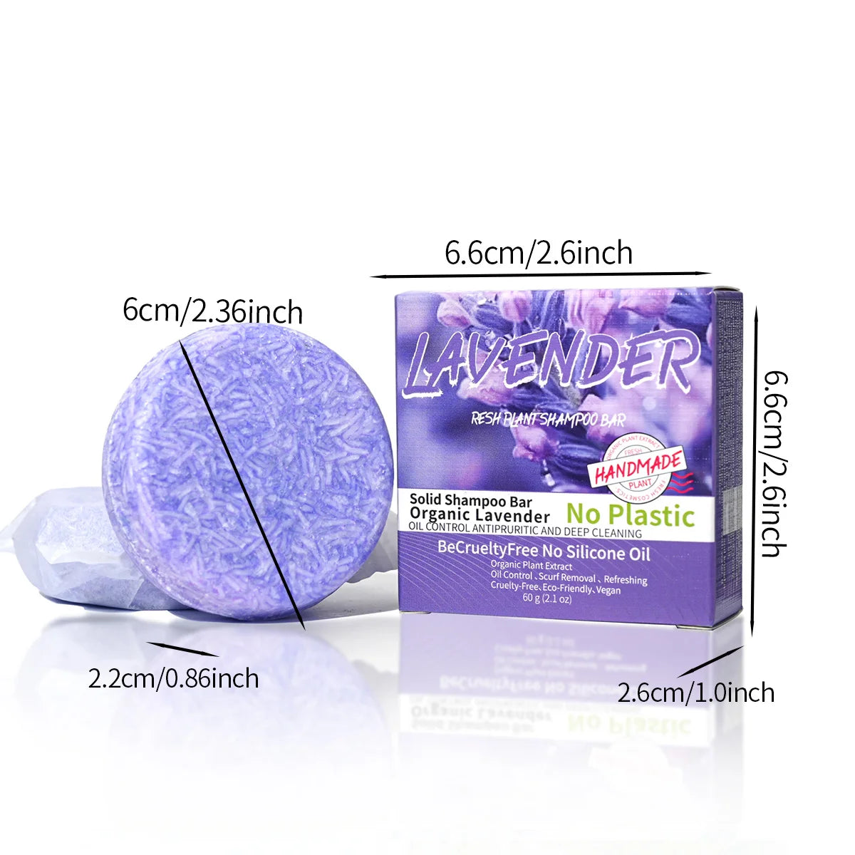 60g Lavender Shampoo Bar - Zenflow Active