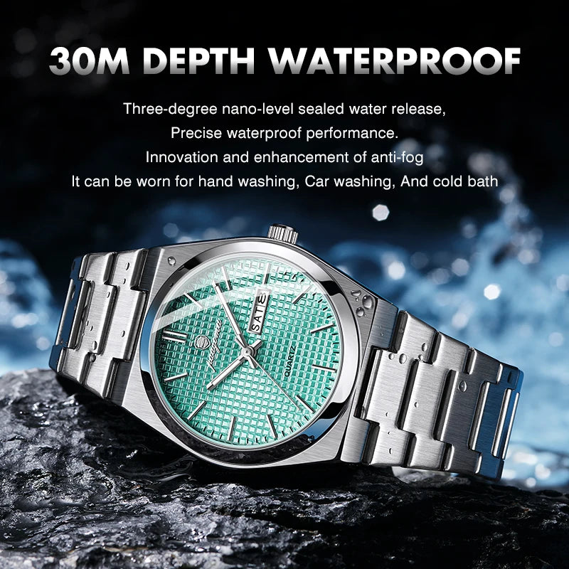 PAAZOMU M821 Chronograph Men's Watch — Automatic, Luminous, Waterproof, 9 Colourways - Zenflow Active