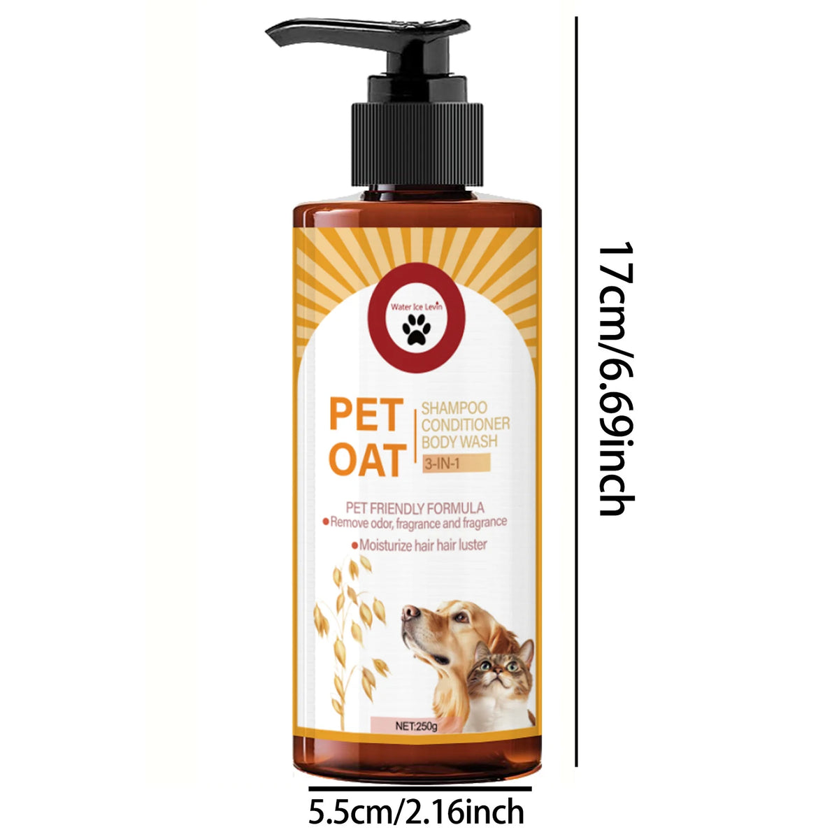 Pet Shampoo for Dogs & Cats | Odour-Removing, Softening Formula with Long-Lasting Fragrance - Zenflow Active