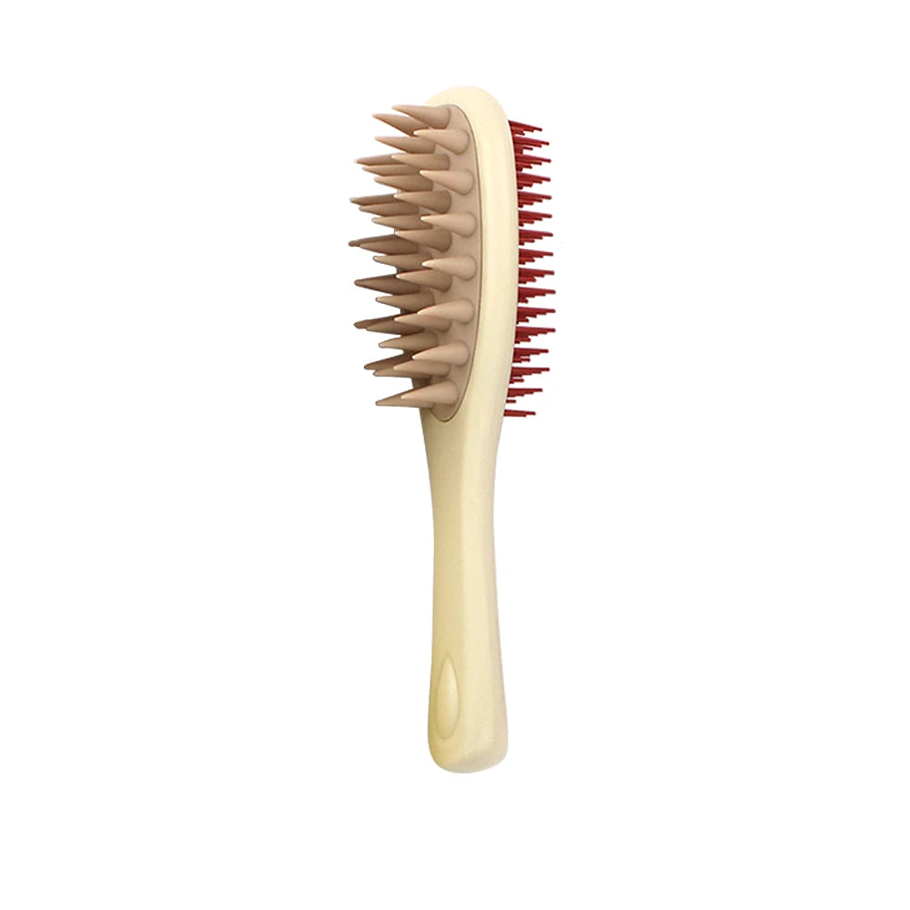 2-in-1 Double-Sided Shampoo Brush & Detangling Comb - Wet or Dry Scalp Care