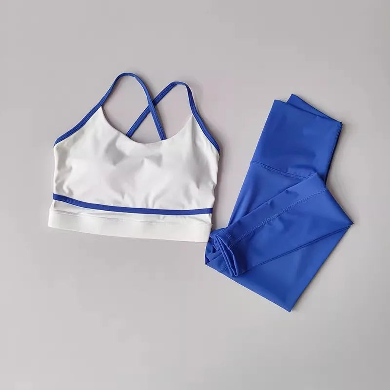 Women's Yoga Set Workout Set 2 Piece High Waist Yoga Leggings Sports Bra Gym Suit Activewear Sports Fitness Set Sports Suit - Zenflow Active