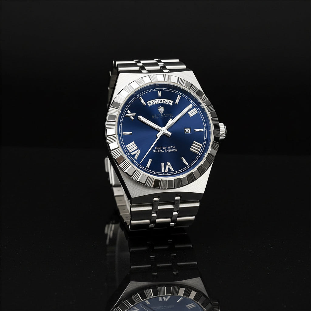 Mens Automatic Watch, High Quality Brand Fashion Quartz Wristwatch - Zenflow Active