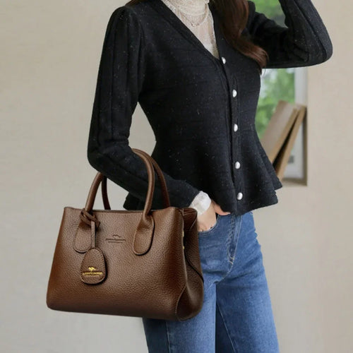 3-layer Women's Handbag, Luxury Shoulder Crossbody Bag High Quality Soft Leather Bag - Zenflow Active