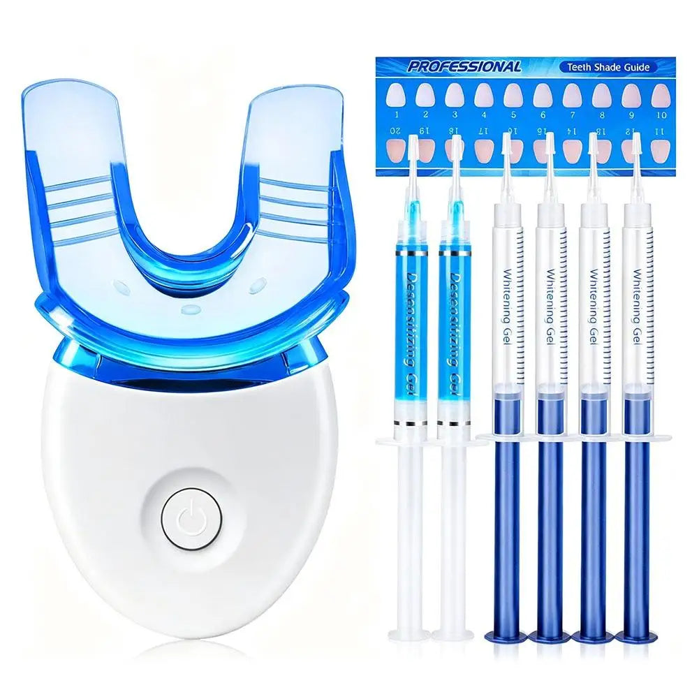 Professional Teeth Whitening Kit Gel LED Light
