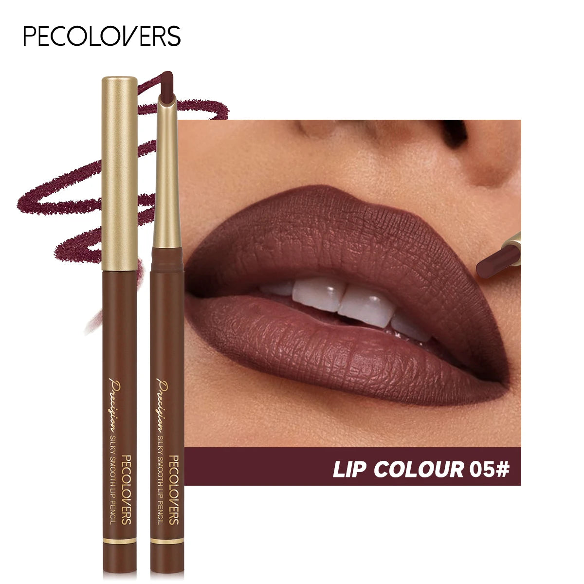 Matte 6-colors Lip Liner Pencil - Zenflow Active