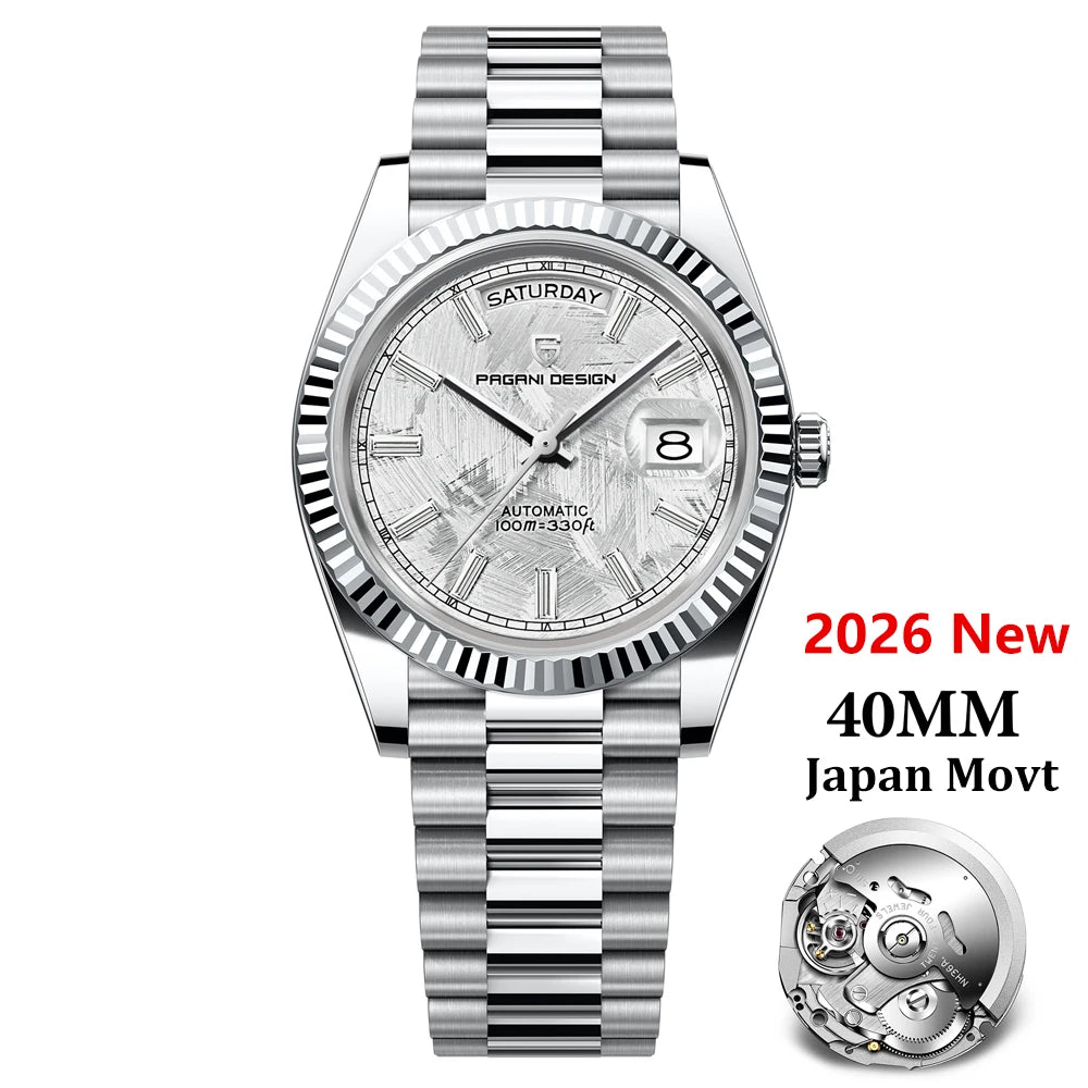 Pagani Design DD40 Automatic Watch | Sapphire Crystal | NH36A or MIYOTA Movement - Zenflow Active