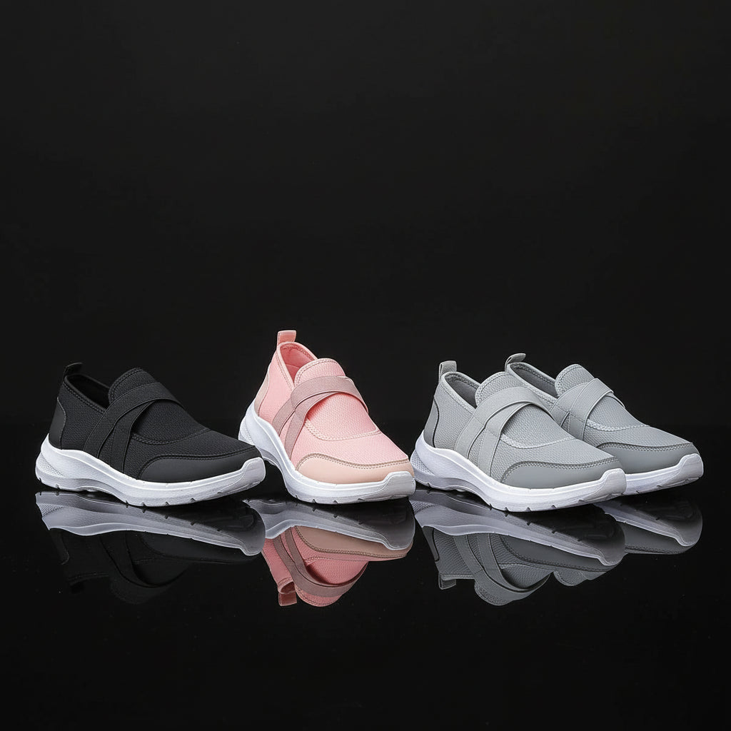 Women's Wedge Platform Pumps — Hook & Loop, Round Toe, Mid Heel, Casual Everyday - Zenflow Active