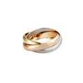 Sterling Silver Rose Gold Three-Color Internet Ring Fashionable Multi- Toned Band - Zenflow Active