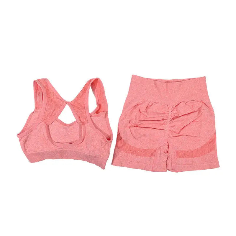 Women's Yoga Workout Set - Fitness Vest With Sports Shorts Running Yoga Suit Exercise Underwear Sportswear - Zenflow Active