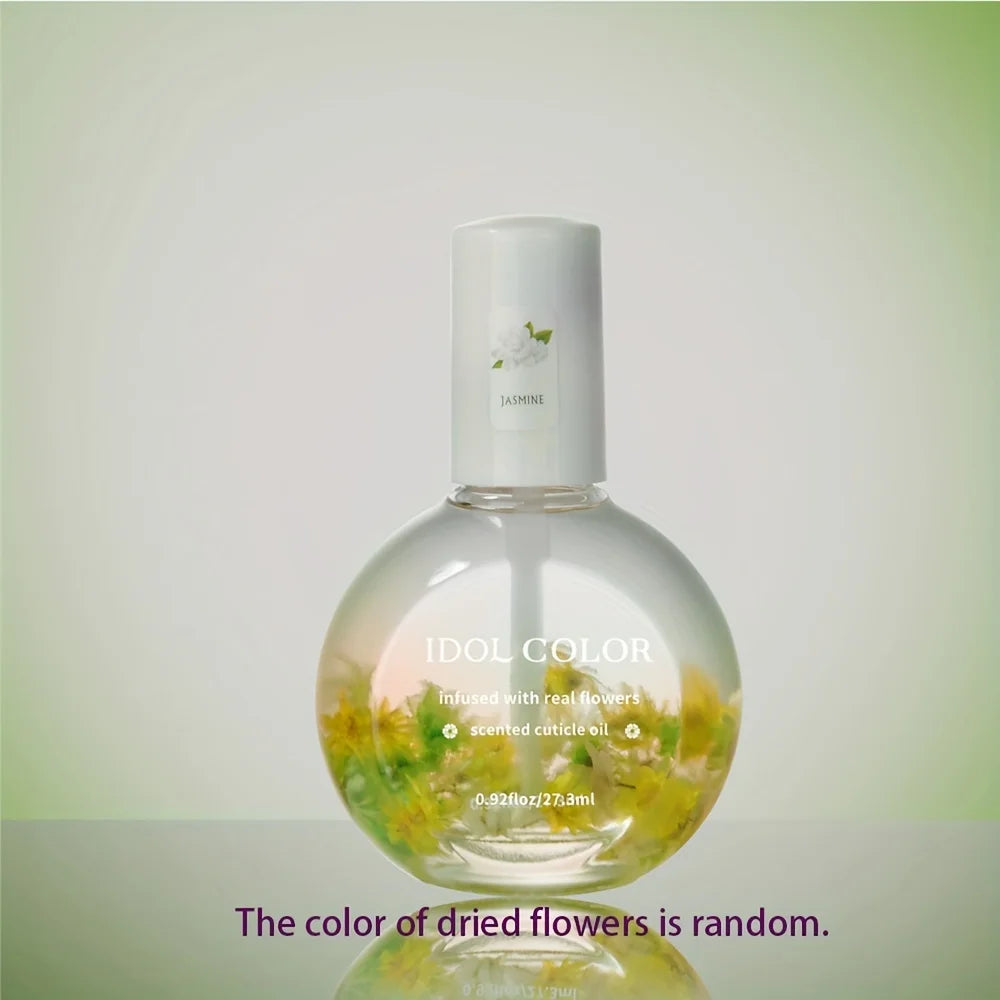 Dried Flower Cuticle Nutrition Oil – Nourishing Nail Treatment with Jojoba, Almond & Avocado | 27ml - Zenflow Active