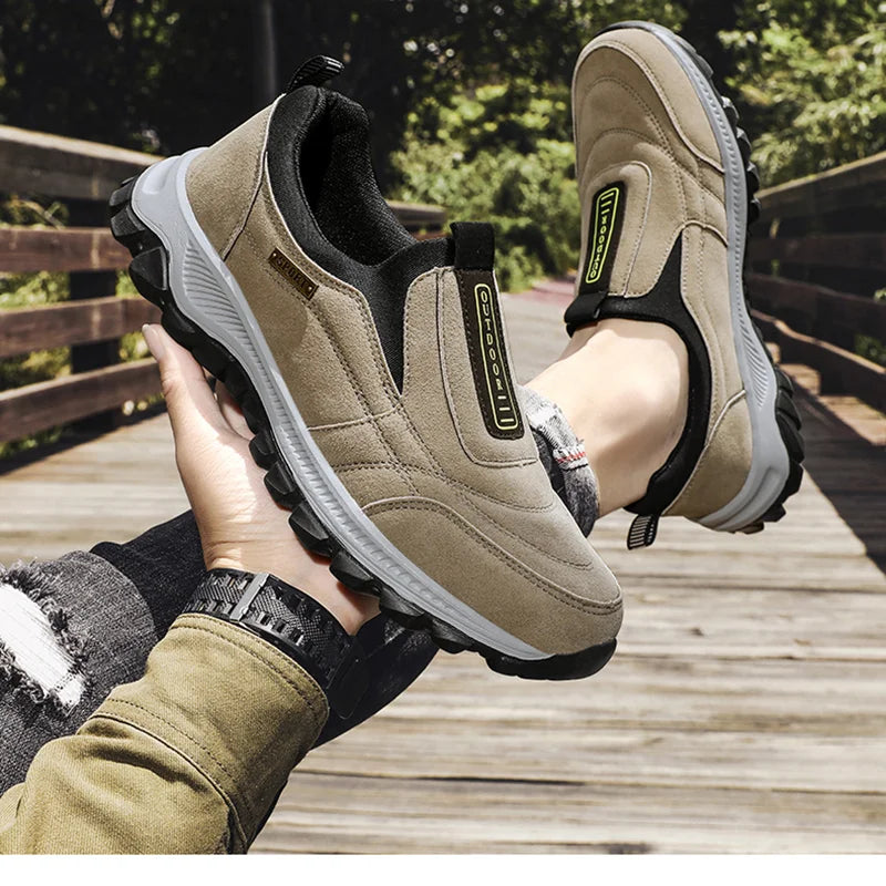 Men's Wear-Resistant Hiking Shoes | Non-Slip Casual Outdoor Trainers - Zenflow Active