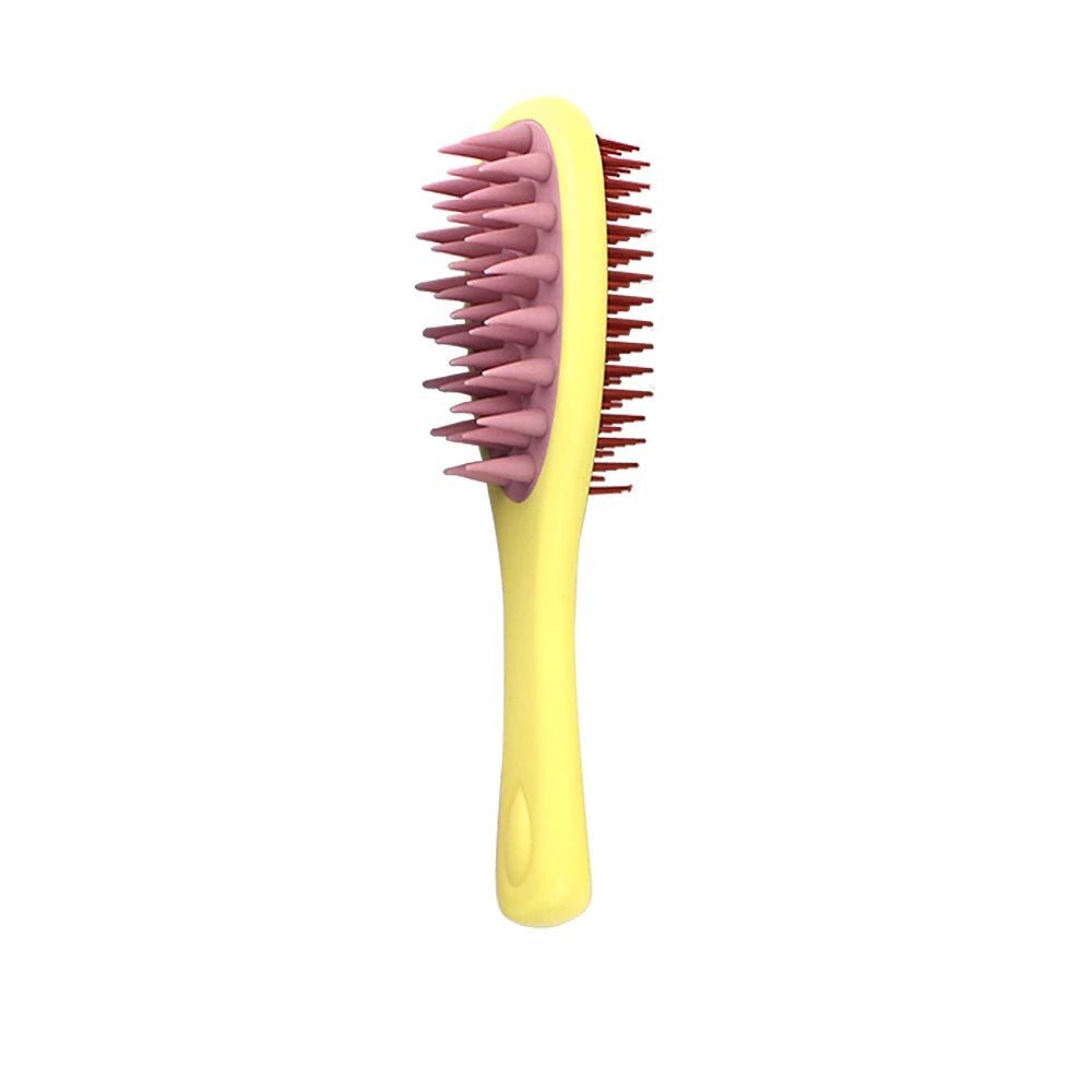 2-in-1 Double-Sided Shampoo Brush & Detangling Comb - Wet or Dry Scalp Care Zenflow Active