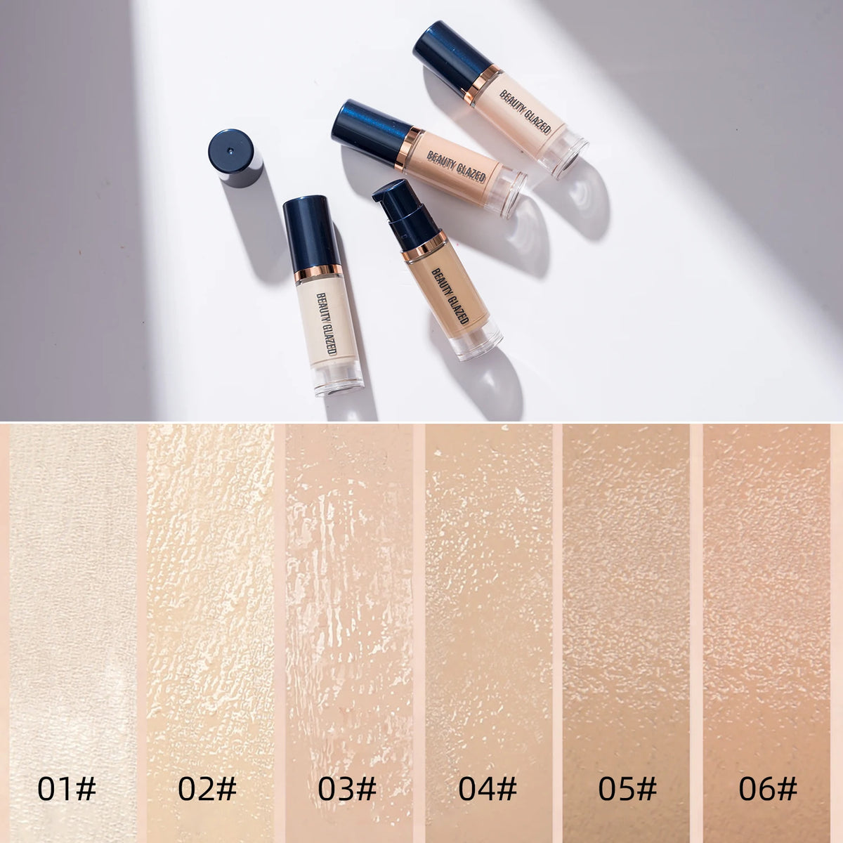 Beauty Glazed 6 Color Liquid Foundation Concealer - Zenflow Active