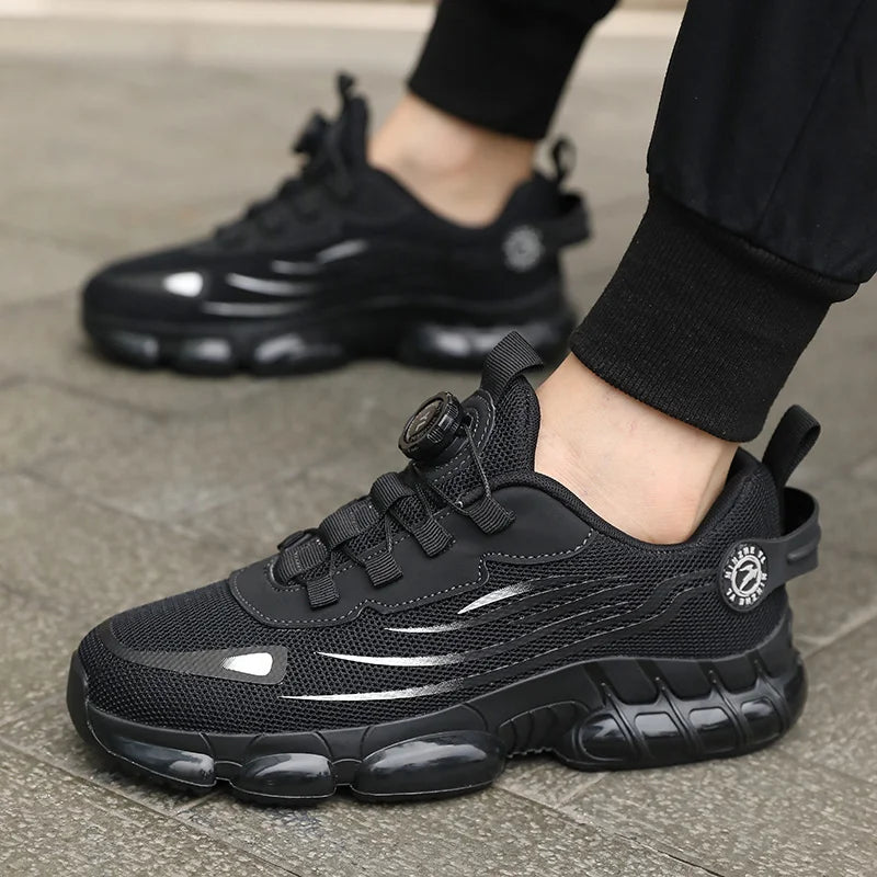 Men's Mesh Outdoor Casual Sneakers | Breathable Height-Increasing Walking & Hiking Shoes - Zenflow Active