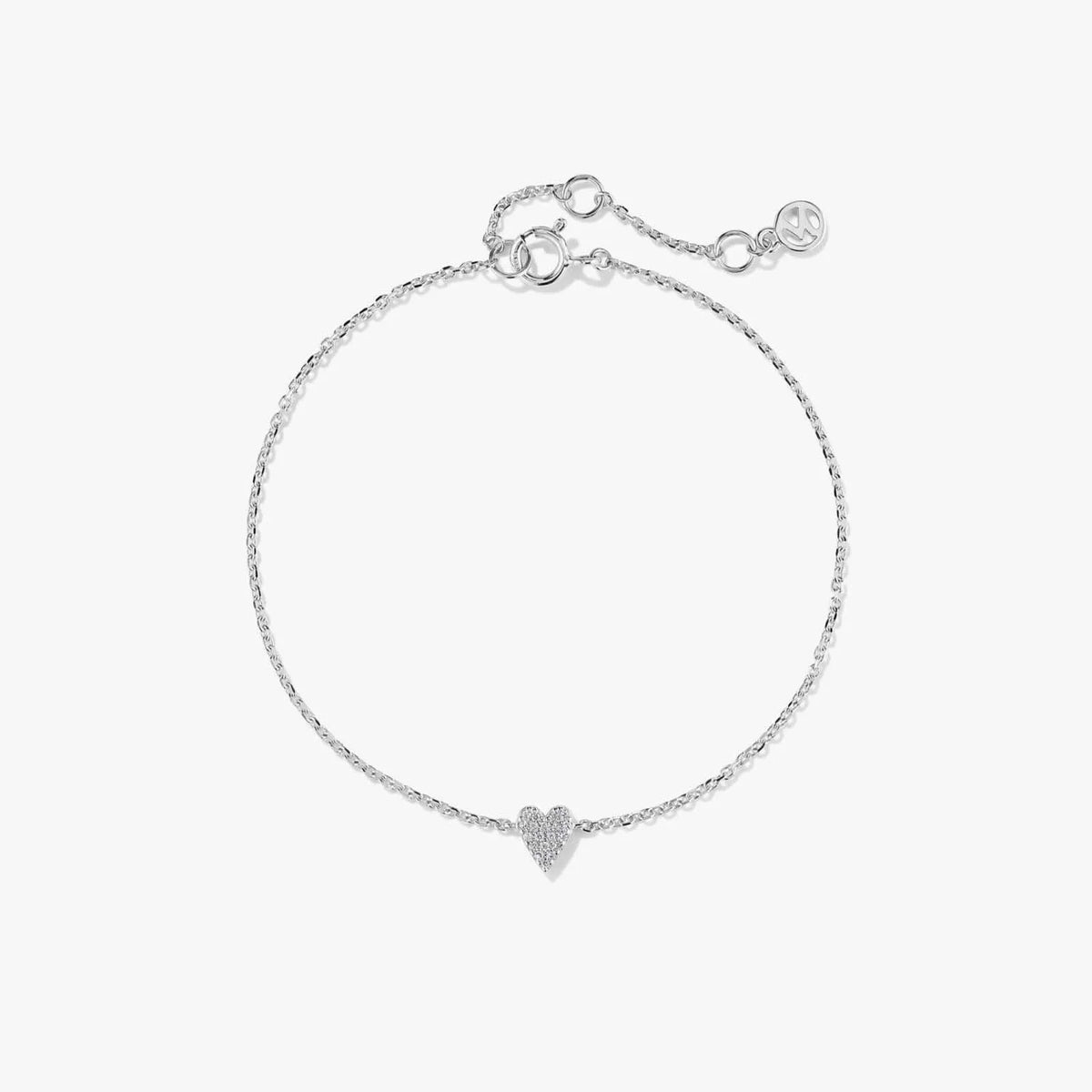 DPLAOPA NEW 925 Sterling Heart Zircon Pave Love Charm Beads Bracelet Women Long Chain - Zenflow Active