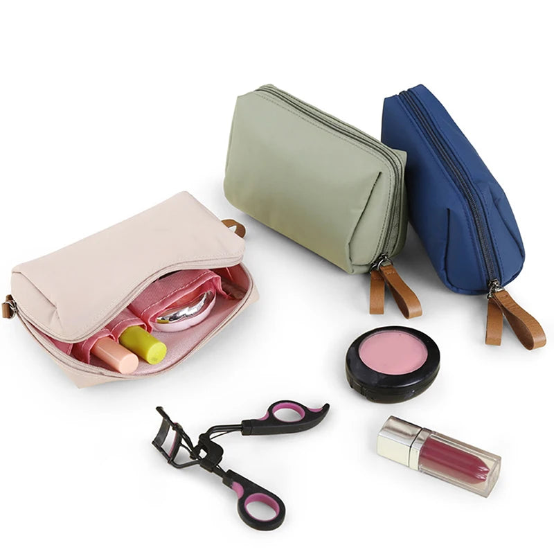 Makeup Bag For Small For Cosmetics Purse Portable Waterproof Cosmetic Bag Lipstick Storage Travel Zipper Pouch For Women Toiletry Organizer Case - Zenflow Active