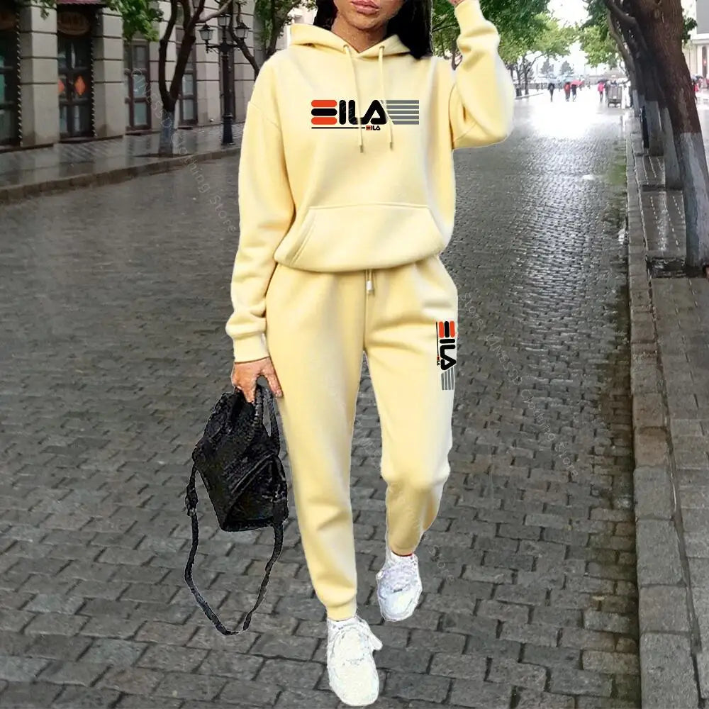 Women's Knit Tracksuit Set – Hoodie & Jogger Pants - Zenflow Active