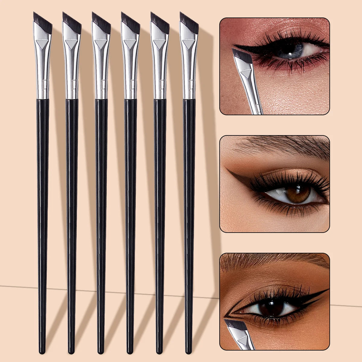 6Pcs Angled Eyeliner Brush Set - Zenflow Active