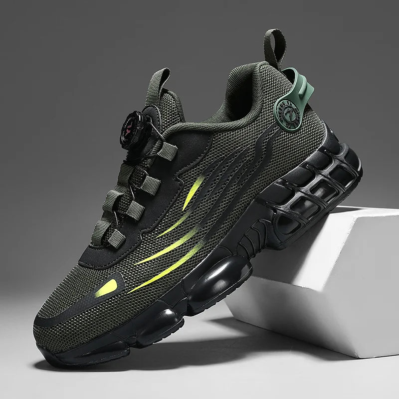 Men's Mesh Outdoor Casual Sneakers | Breathable Height-Increasing Walking & Hiking Shoes - Zenflow Active