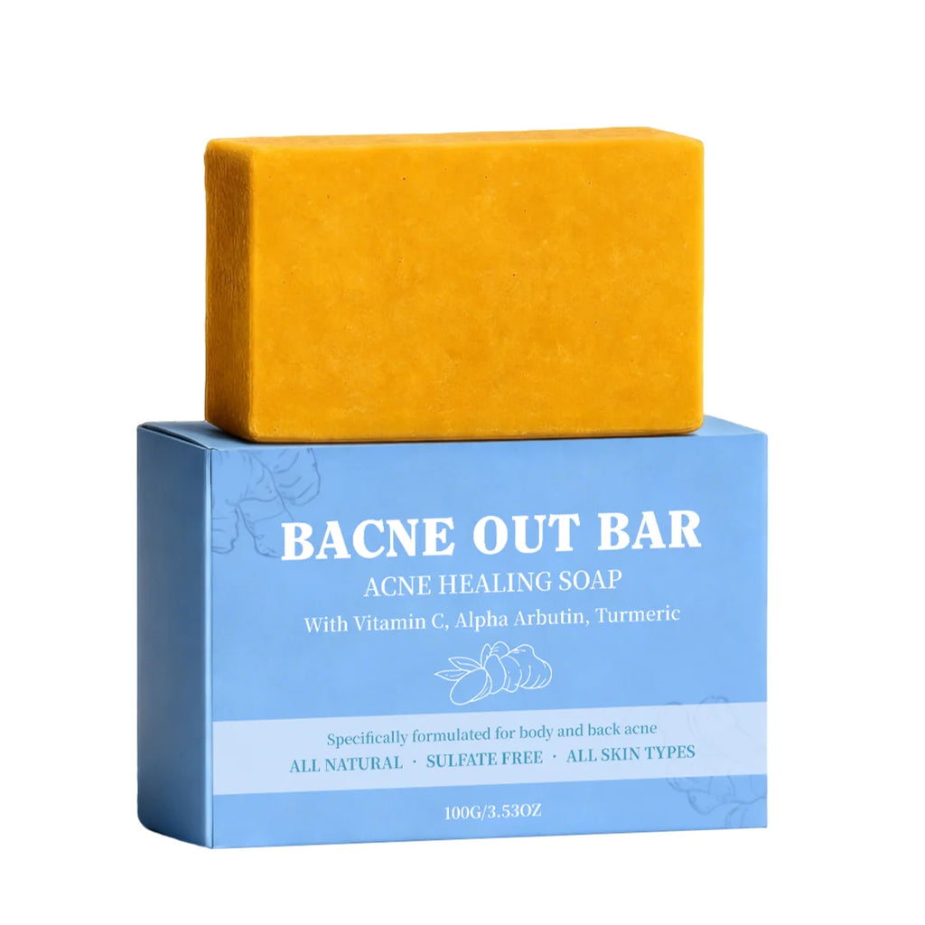 Turmeric & Vitamin C Exfoliating Soap Bar | Bacne, Acne & Deep Cleanse – 100g - Zenflow Active