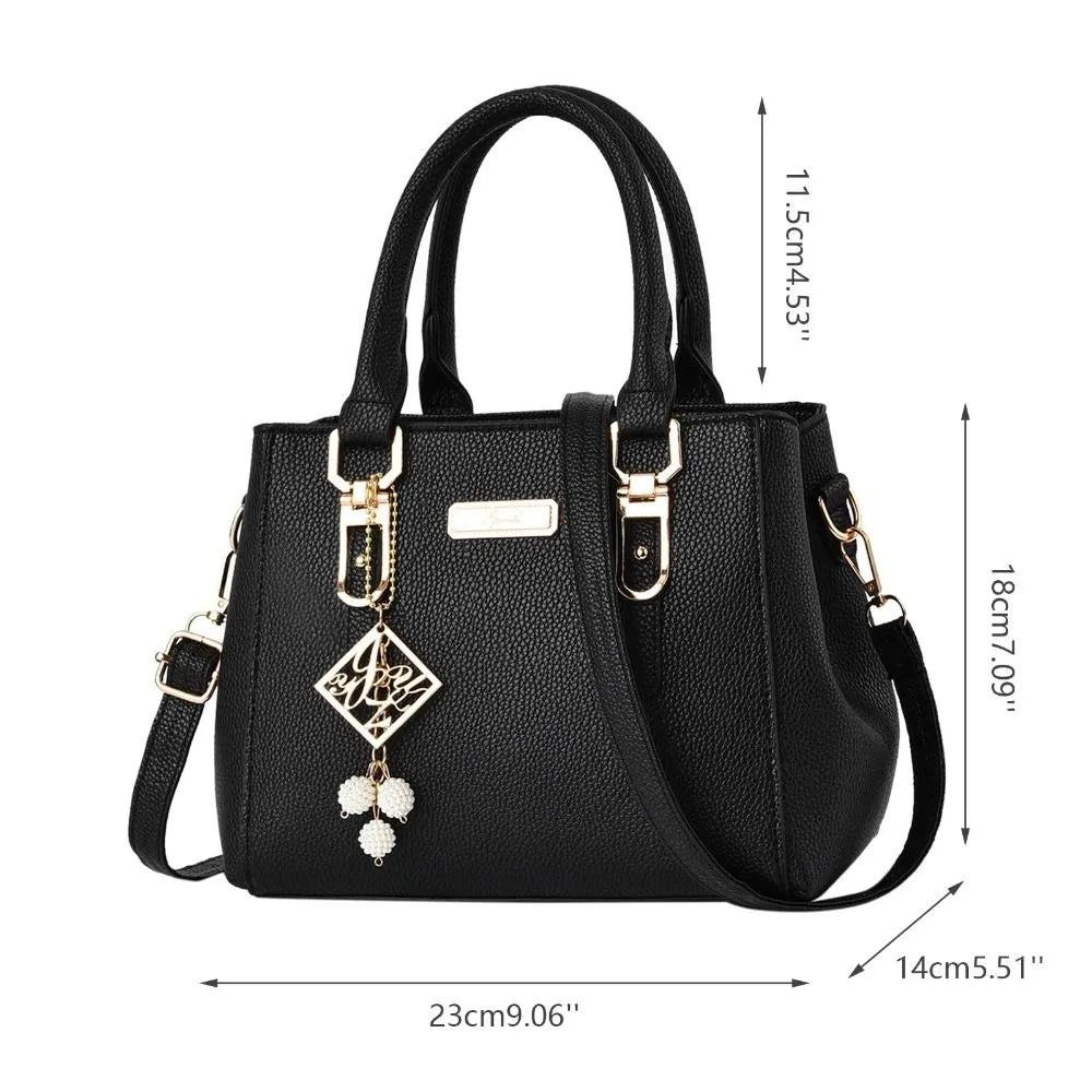 Women Shoulder Bag Casual Leather, Messenger Bag Large Capacity Handbag - Zenflow Active