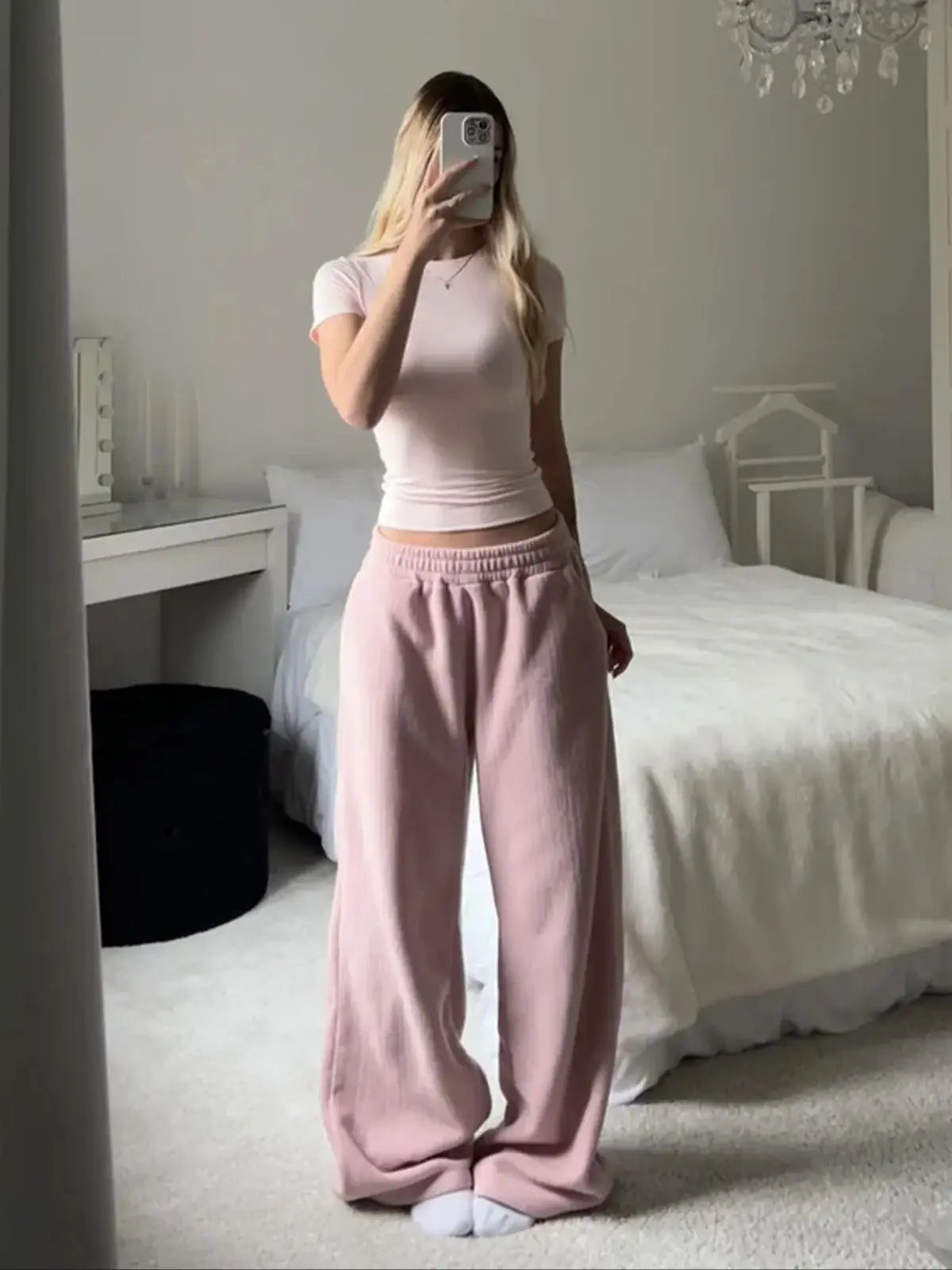 Women's Mid-Waist Wide-Leg Ankle Pants Zenflow Active