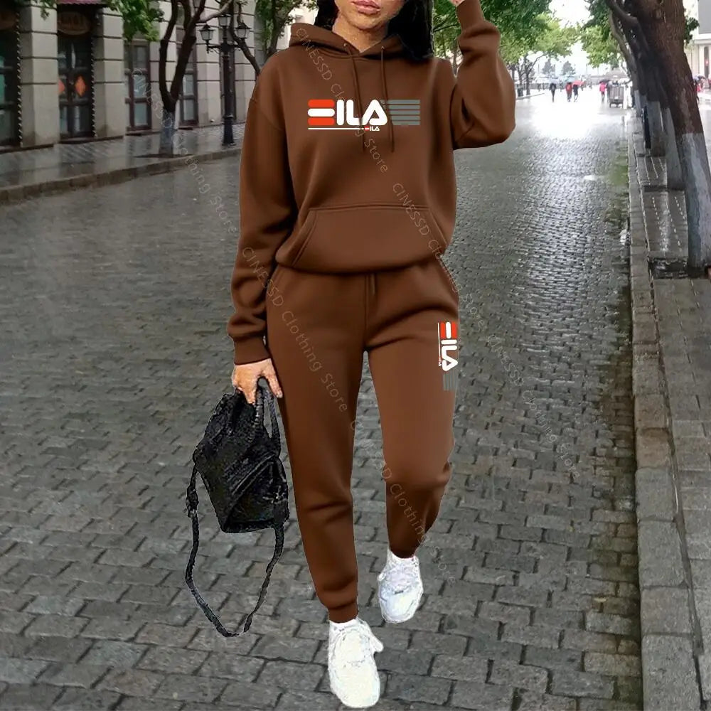 Women's Knit Tracksuit Set – Hoodie & Jogger Pants - Zenflow Active