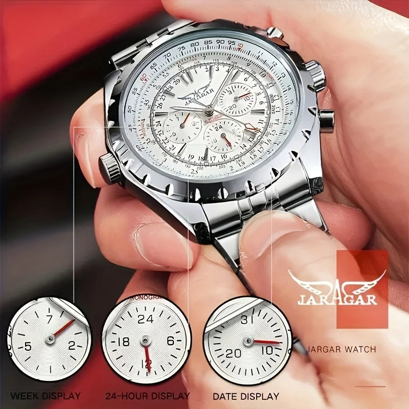 High-End Men's Watch Functionally Practical Mechanical Timepiece Made of Stainless Steel - Zenflow Active