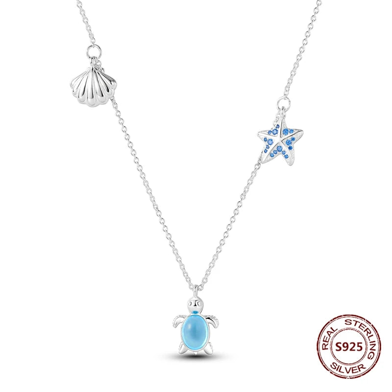 Butterfly Necklace 925 Sterling Silver Original Dragonfly Luminous Firefly Zircon Pendant Chain Link For Women Fine Jewelry Gift - Zenflow Active