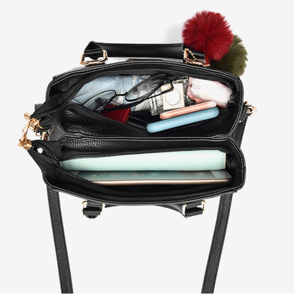 Women Shoulder Bag Casual Leather, Messenger Bag Large Capacity Handbag - Zenflow Active