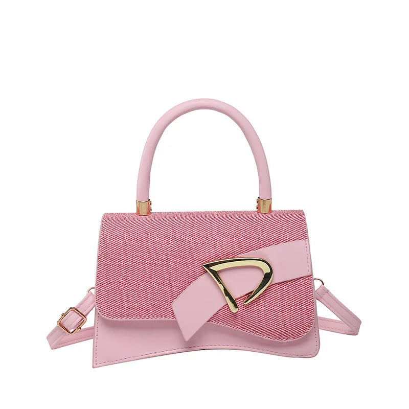 Women's Bags, Hand-held Spliced Contrasting Crossbody Bag, Fashion and Versatile Simple Casual Single Shoulder Small Square Bag - Zenflow Active