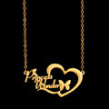 Haiyufly Custom Name Heart Necklace for Women Stainless Steel Jewellery Choker Chains Personalized Couple Valentine's Day Gift - Zenflow Active