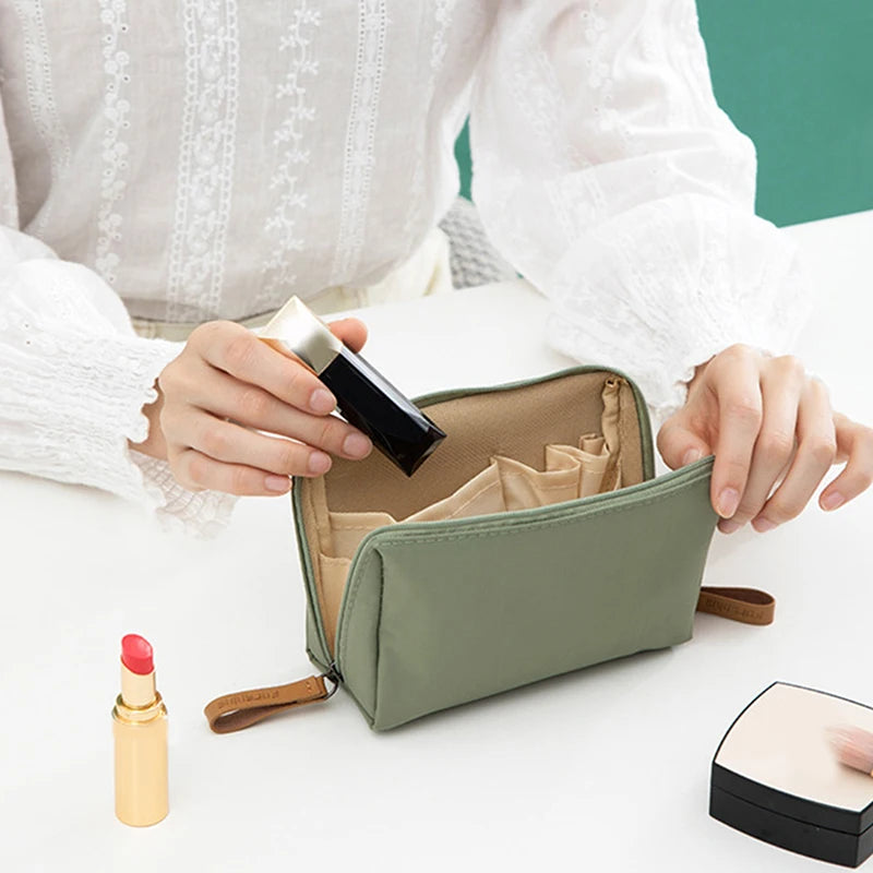Makeup Bag For Small For Cosmetics Purse Portable Waterproof Cosmetic Bag Lipstick Storage Travel Zipper Pouch For Women Toiletry Organizer Case - Zenflow Active