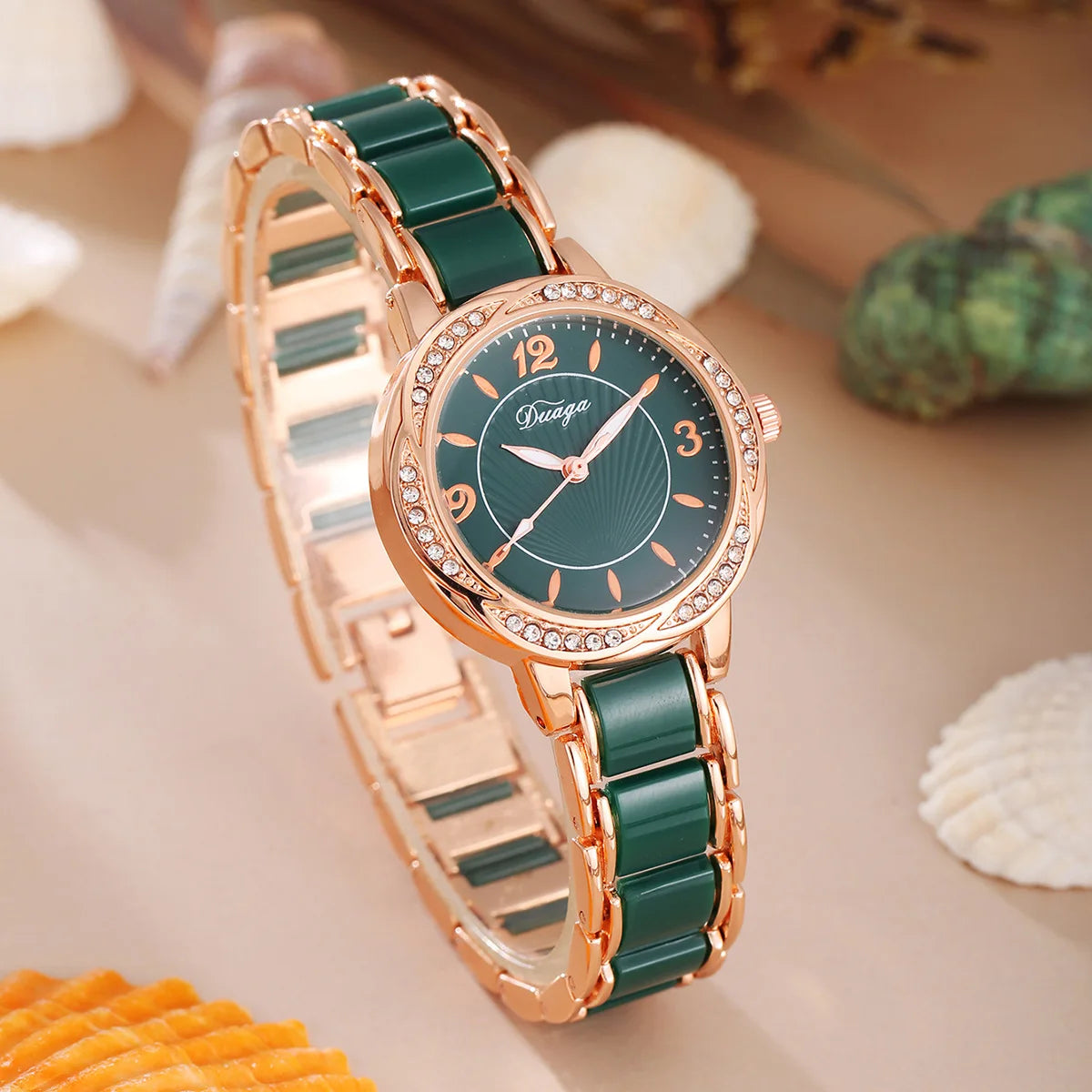 Women's Bracelet Quartz Watch — Roman Numeral Dial, Stainless Steel, Elegant Fashion Style - Zenflow Active